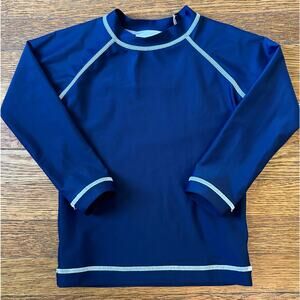 Hanna Andersson Boys’ Navy Rash Guard Top Size 3